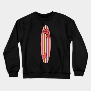 Gay Pride Flag Surfboard - Red Crewneck Sweatshirt